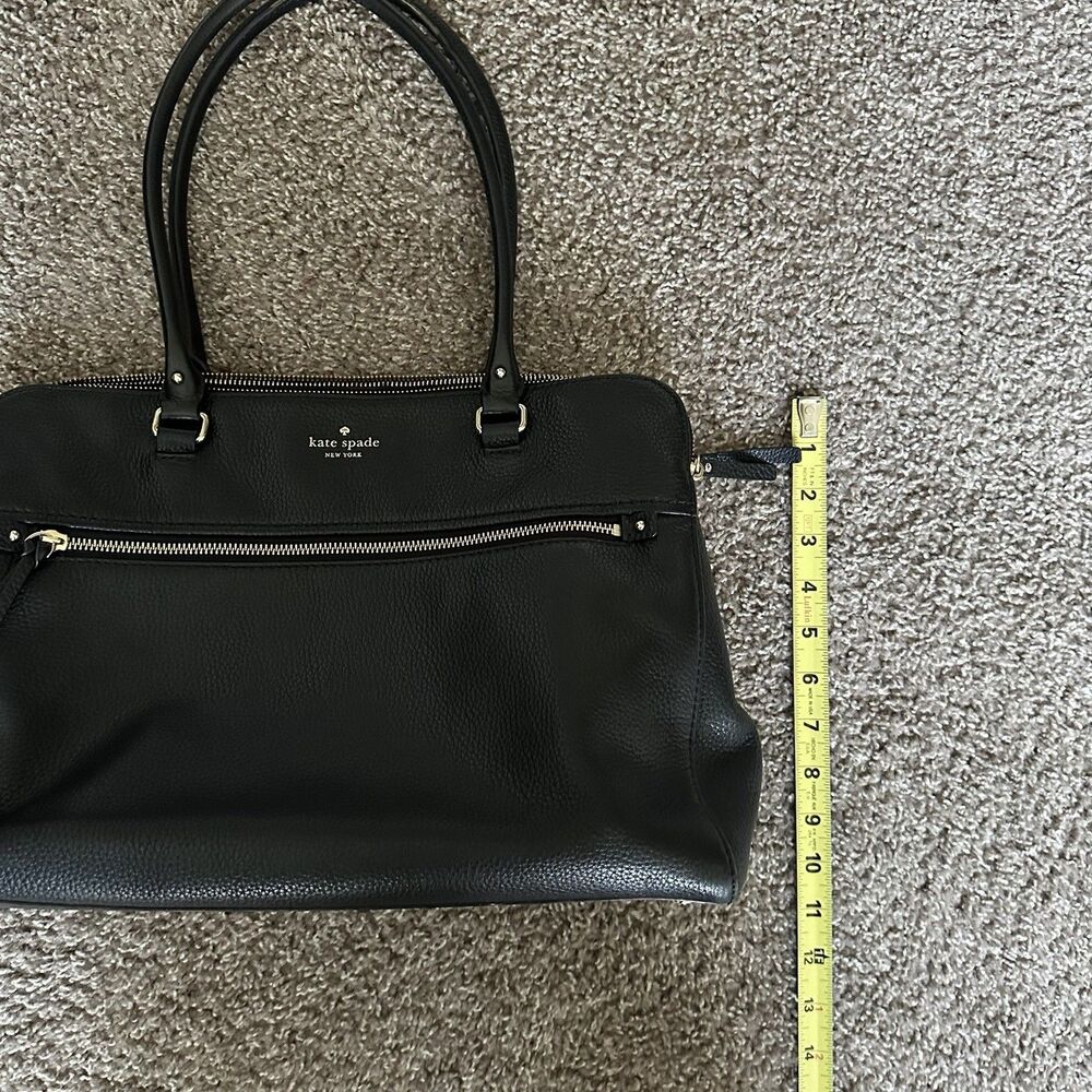Kate Spade Black Pebbled Leather Tote Bag - Picture 10 of 16